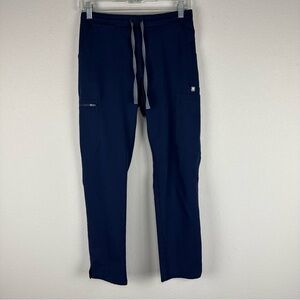 Figs Dark Navy Blue Yola Scrub Medical Nursing Pants Size XS Petite